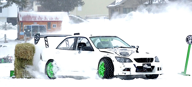 DLEDMV Lexus IS300 Drift on ice Jeff Laflamme 04