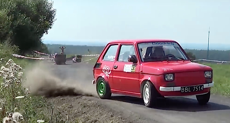 Rallye en Fiat 126 ! Les plus grosses burnes de l'année ! 2 DLEDMV - Fiat 126 burnée ! - 01