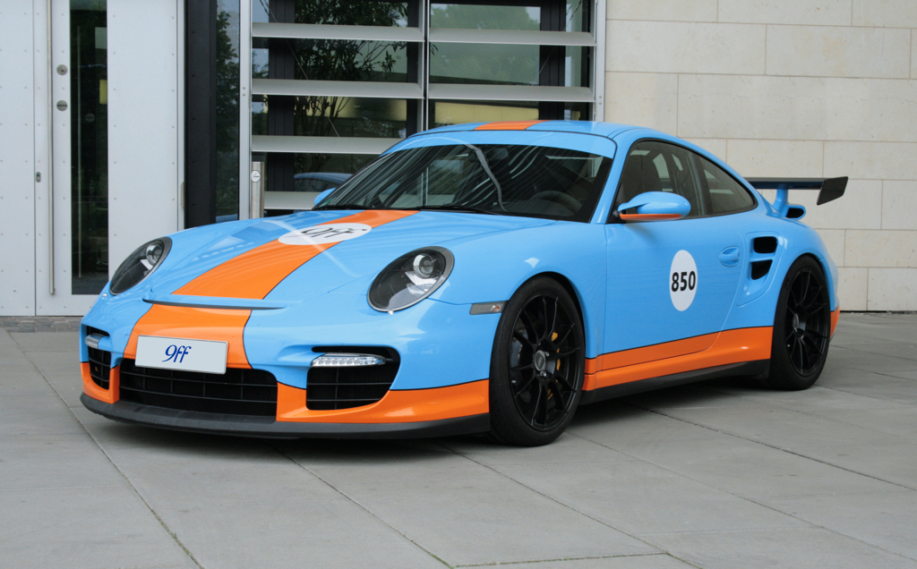 Porsche 997 GT2 9ff... 850 ch habillés en Gulf ! 3 DLEDMV - Porsche 997 GT2 9ff Assen - 04