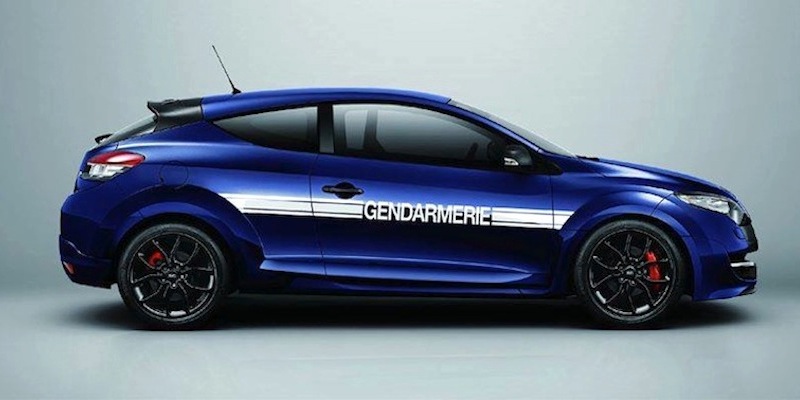 La Mégane RS série limitée « Gendarmerie » en vente
