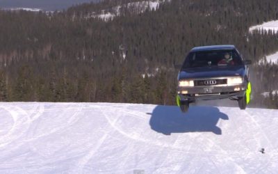 Drift sur la glace… Place aux grands malades en 200 Quattro Turbo !