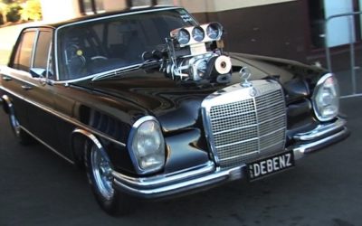 &rsquo;69 Mercedes 280 S… En mode drag… Crazy !