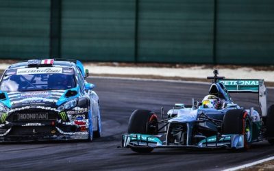 Ken Block & Lewis Hamilton font le show !