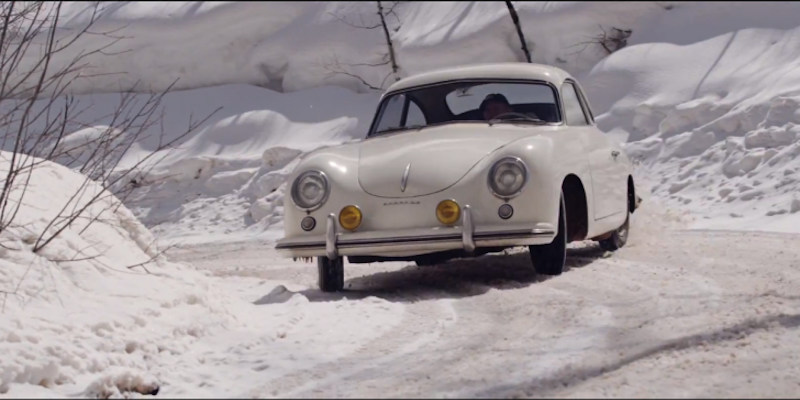 Jeff Zwart et sa Porsche 356 Pre-A – Drift on Ice
