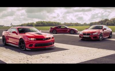 Camaro Z28 vs M6 vs GTR R35… Ca hurle et ça fume !