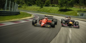 Redbull RB8 vs Ferrari F1 87-88C … Vettel & Berger !