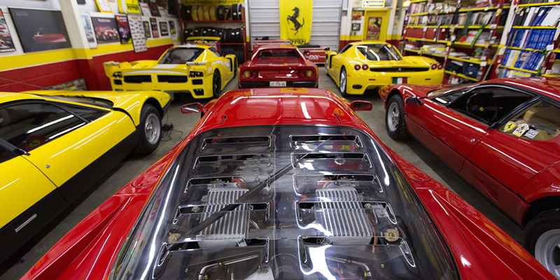 « The Bachman Ferrari Collection » – La vie en … jaune !