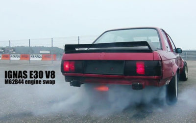 BMW E30 swap V8 : Machine à fumée !
