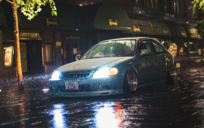 Slammed Honda Civic EK parce que ça change un peu !