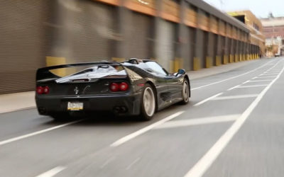 Engine Sound : Black Ferrari F50 in NYC
