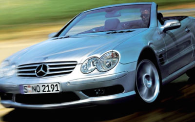 Incontournable : Damon Hill et la Mercedes SL…