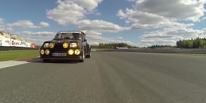 Renault 5 Maxi Turbo 2 vue d'une 997 Turbo S - Ambiance !