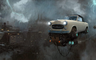 « Universe Scrap » – Flying classic cars post-apocalytique totalement envoutant !