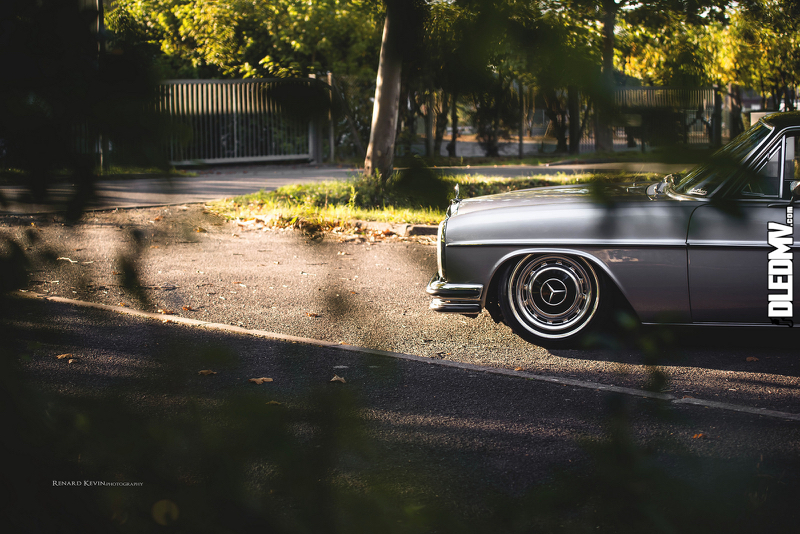 &rsquo;69 Mercedes 250CE… Asphalte Tatoo !