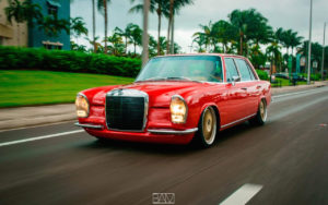 Red Bagged Benz W108... Mélange des genres !