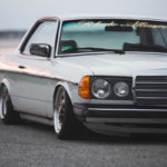 Mercedes 280 CE bagged... My classic is fantastic !