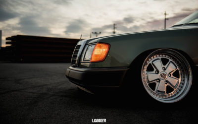 Coupé Mercos W124… Chaussé en Fuchs !