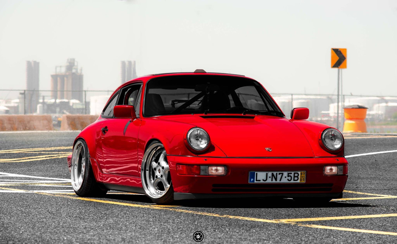 Porsche red square