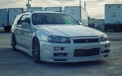 Nissan Stagea… R34 ! A moins que ce soit le contraire ?!