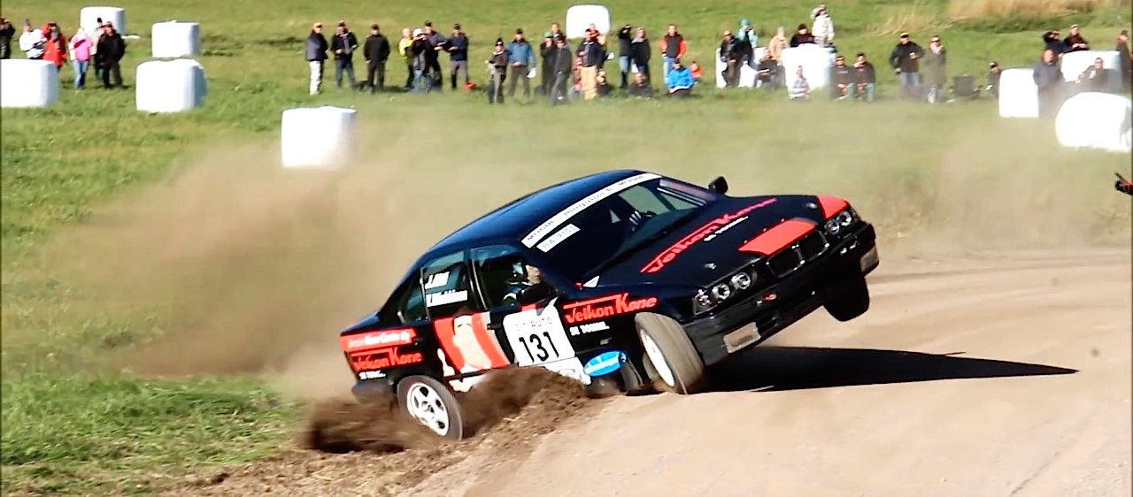 BMW E36 en rallye... A la limite ! 3