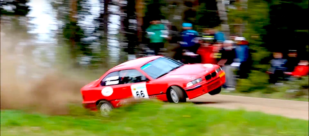 BMW E36 en rallye... A la limite ! 4
