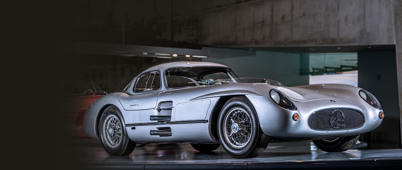 Voiture Mercedes 300 SLR Joustra – Tôle, Friction, 28 Cm, 1958, Occasion