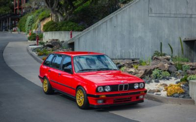 &rsquo;89 BMW E30 Touring 325i Turbo… Rouge comme l&rsquo;enfer !