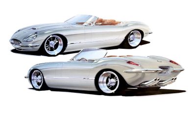 #SEMA 2019 : Jaguar Type E par Chip Foose