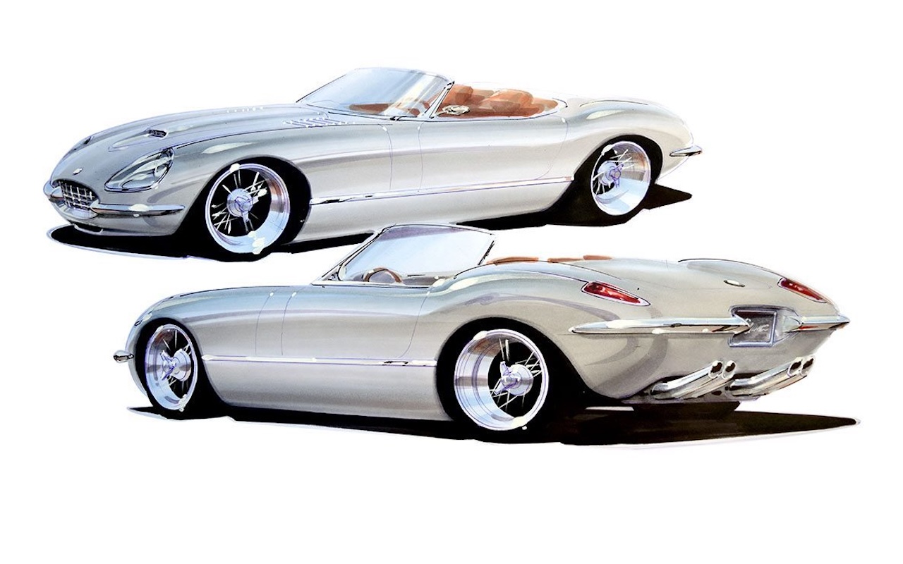 Accueil 10 #SEMA 2019 : Jaguar Type E par Chip Foose