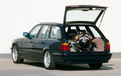 Un break BMW M5 E34 avec un V12 de McLaren F1 sous le capot…