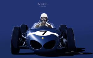 Stirling Moss et Enzo Ferrari : L'histoire de la Ferrari F1 bleue.