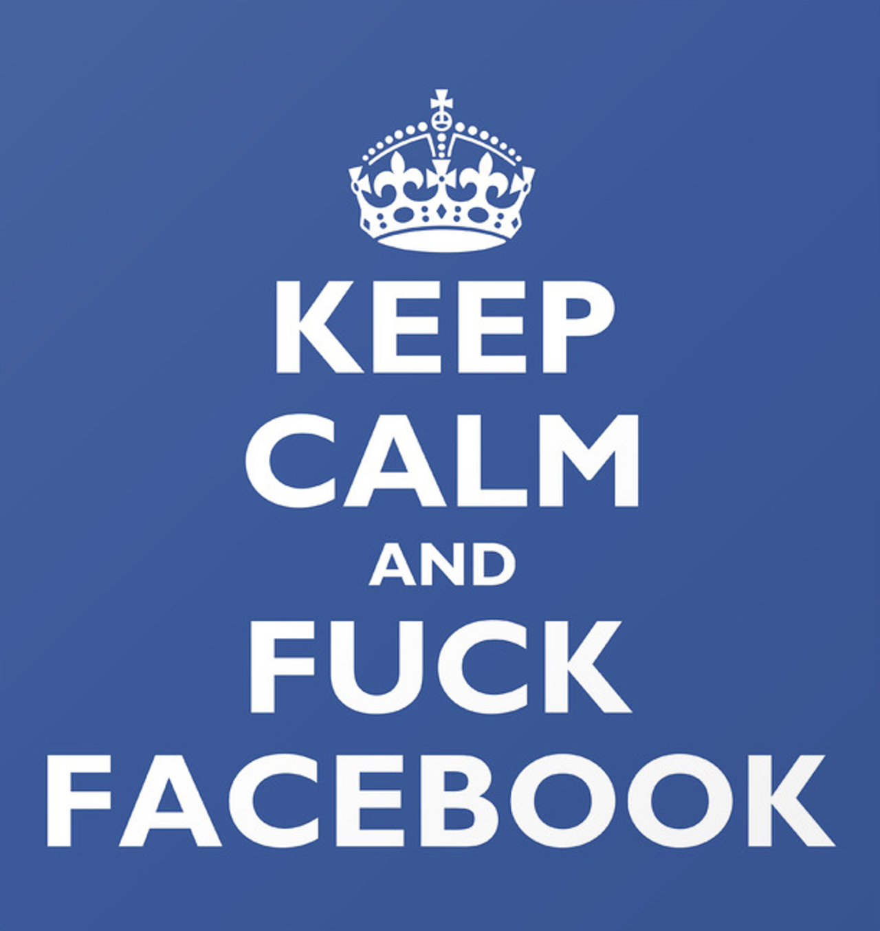 Au revoir Facebook ! A vous de bosser maintenant... 1