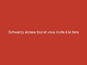 Schwarzy écrase tout et vous invite à le faire avec lui !