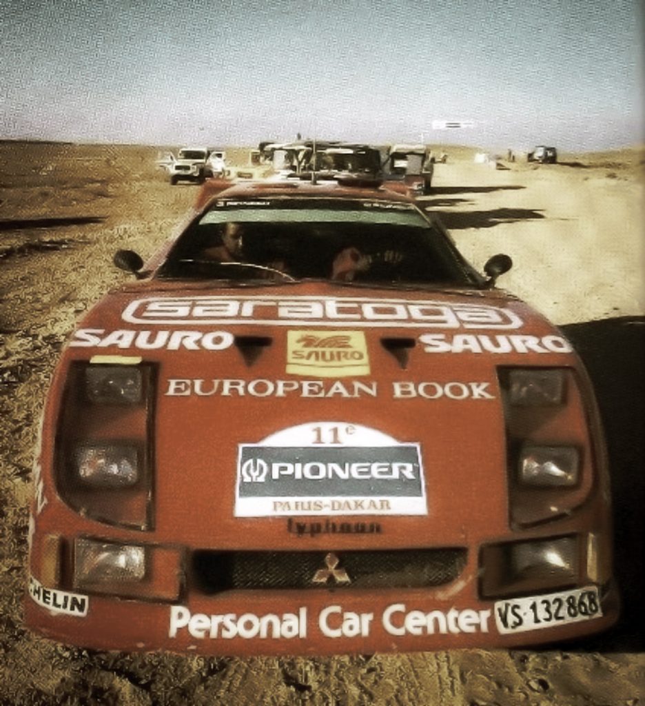 Red Typhoon ou F40 Pajero 4x4 : Une F40 au Paris Dakar ? 3