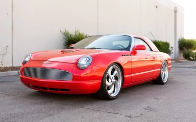 ‘03 Ford Thunderbird SEMA build : T bird goût mandarine