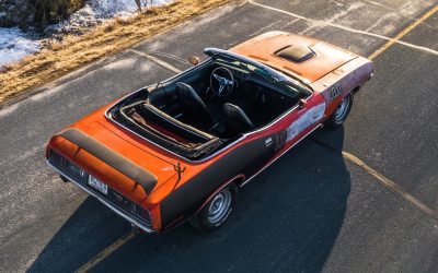 Accueil 7 ’71 Plymouth ‘Cuda Convertible – Sortie de container !